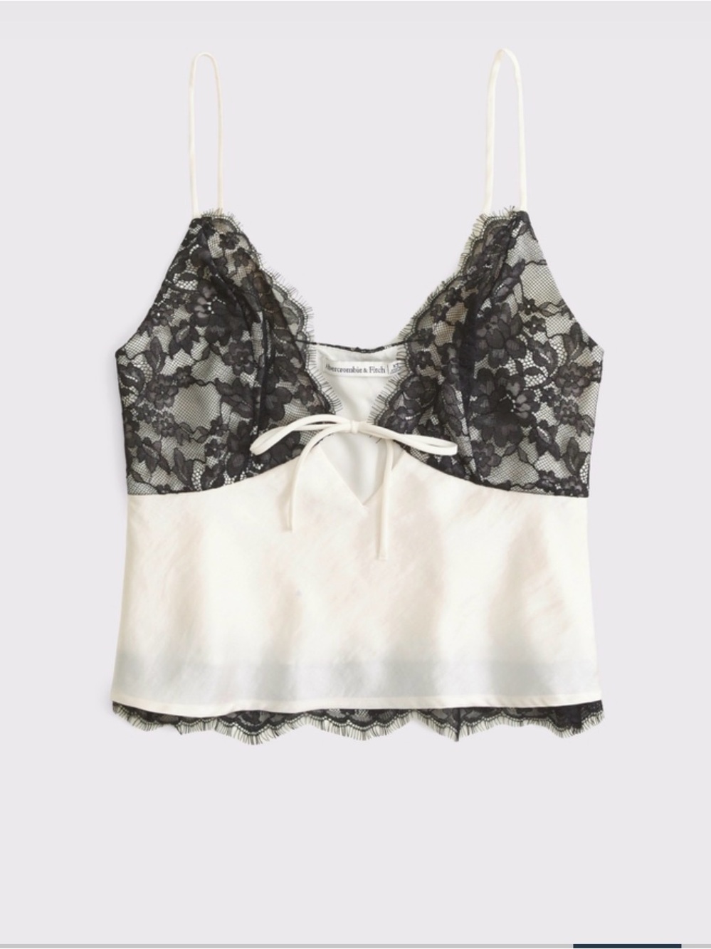 Abercrombie & Fitch Cream Lace Top & Midi Skirt